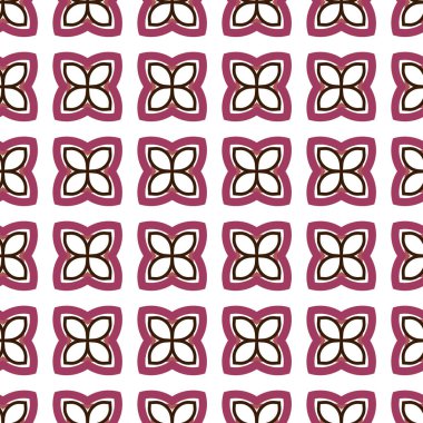 Dikişsiz geometrik süs vektör deseni. Soyut arka plan