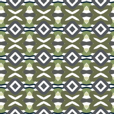 Geometrik süslemeli vektör deseni. Kusursuz tasarım dokusu.