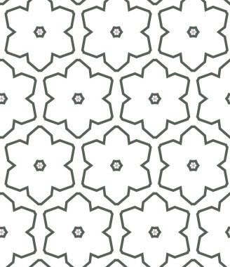 geometrik süsleme biçiminde kusursuz vektör deseni