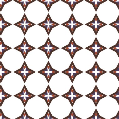 geometrik süsleme biçiminde kusursuz vektör deseni