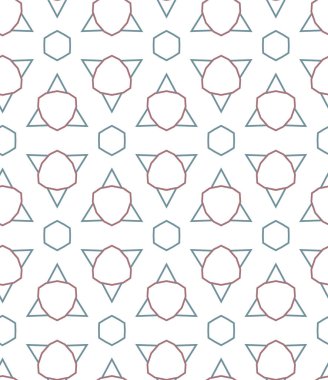 Dikişsiz geometrik süs vektör deseni. Soyut arka plan
