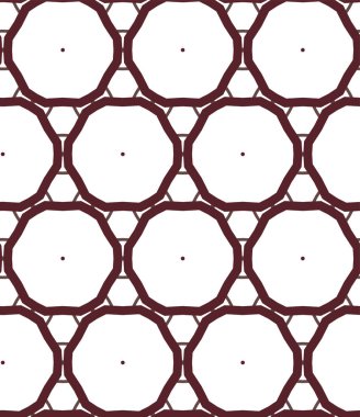 Geometrik süslemeli vektör deseni. Kusursuz tasarım dokusu.