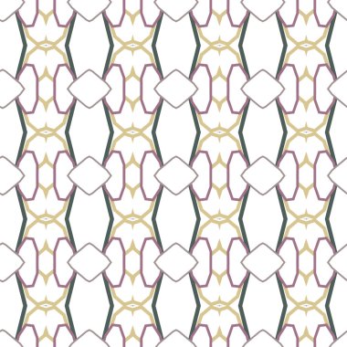 geometrik süsleme biçiminde kusursuz vektör deseni