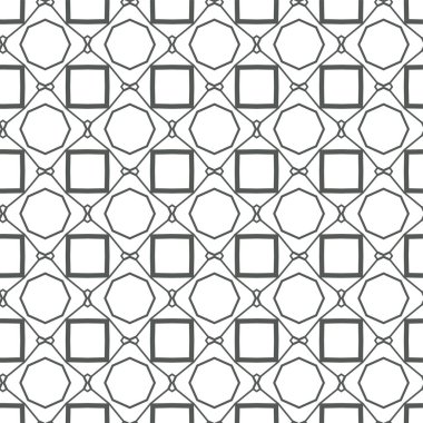 Geometrik süslemeli vektör deseni. Kusursuz tasarım dokusu.