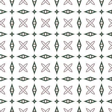 Geometrik süslemeli vektör deseni. Kusursuz tasarım dokusu.