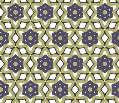 Geometrik süslemeli vektör deseni. Kusursuz tasarım dokusu.