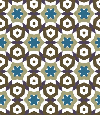 geometrik süsleme biçiminde kusursuz vektör deseni