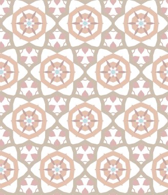 geometrik süsleme biçiminde kusursuz vektör deseni