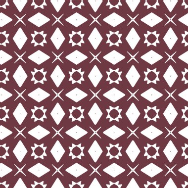 geometrik süsleme biçiminde kusursuz vektör deseni