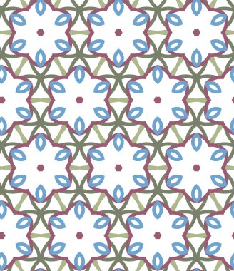 geometrik süsleme biçiminde kusursuz vektör deseni