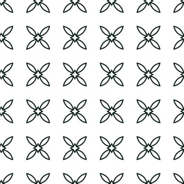 geometrik süsleme biçiminde kusursuz vektör deseni