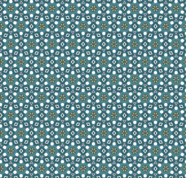 Dikişsiz geometrik süs vektör deseni. Soyut arka plan