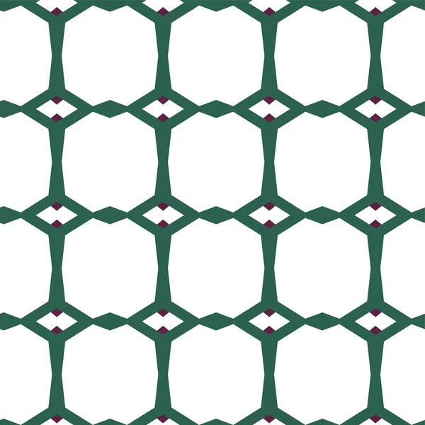 幾何学的な装飾スタイルのシームレスなベクトルパターン — ストックベクタ