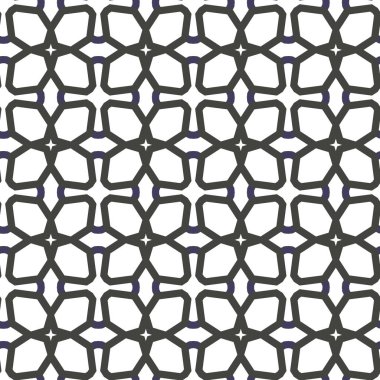 Dikişsiz geometrik süs vektör deseni. Soyut arka plan