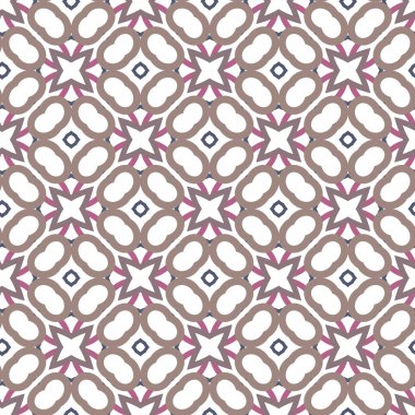 Dikişsiz geometrik süs vektör deseni. Soyut arka plan