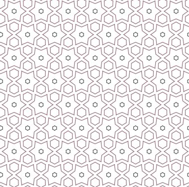 geometrik süsleme biçiminde kusursuz vektör deseni