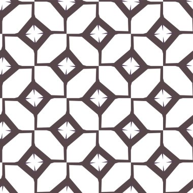 Geometrik süslemeli vektör deseni. Kusursuz tasarım dokusu.