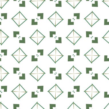 geometrik süsleme biçiminde kusursuz vektör deseni