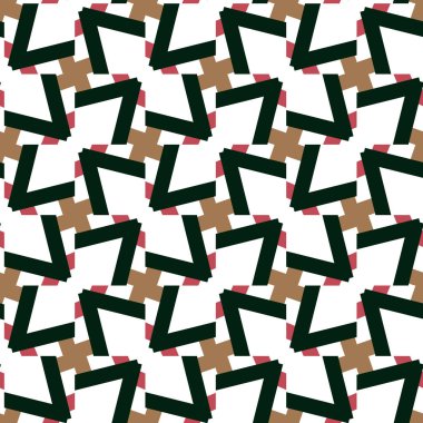 Kusursuz Vektör Deseni. Geometrik Süsleme Biçiminde Arkaplan DokusuName.