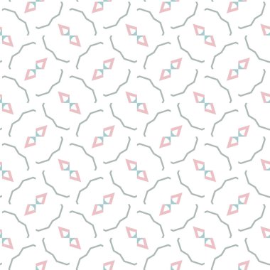 Geometrik süslemeli vektör deseni. Kusursuz tasarım dokusu.
