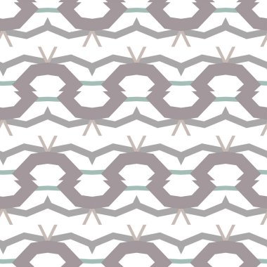 Geometrik süslemeli vektör deseni. Kusursuz tasarım dokusu.