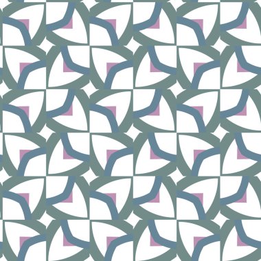 geometrik süsleme biçiminde kusursuz vektör deseni