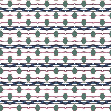 Geometrik süslemeli vektör deseni. Kusursuz tasarım dokusu.