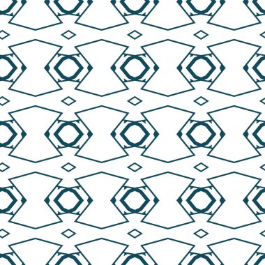 Geometrik süslemeli vektör deseni. Kusursuz tasarım dokusu.