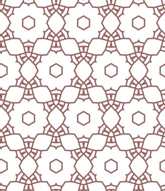 Geometrik süslemeli vektör deseni. Kusursuz tasarım dokusu.