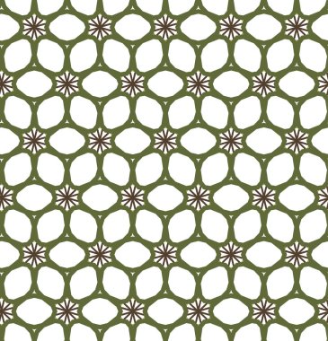 Geometrik süslemeli vektör deseni. Kusursuz tasarım dokusu.