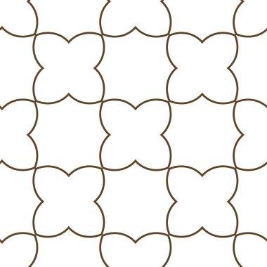 geometrik süsleme biçiminde kusursuz vektör deseni