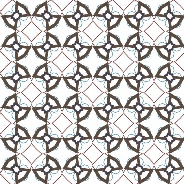 geometrik süsleme biçiminde kusursuz vektör deseni