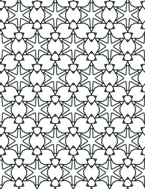 geometrik süsleme biçiminde kusursuz vektör deseni