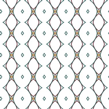 geometrik süsleme biçiminde kusursuz vektör deseni