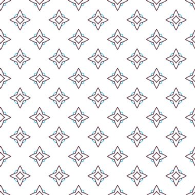 Dikişsiz geometrik süs vektör deseni. Soyut arka plan