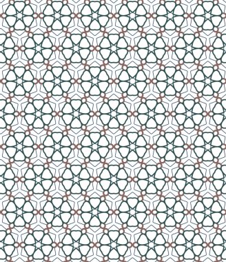 Dikişsiz geometrik süs vektör deseni. Soyut arka plan