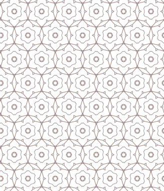 Geometrik süslemeli vektör deseni. Kusursuz tasarım dokusu.