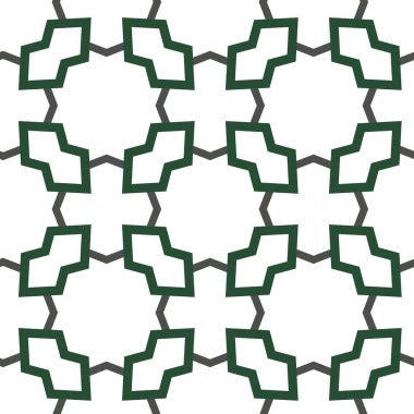 Geometrik süslemeli vektör deseni. Kusursuz tasarım dokusu.