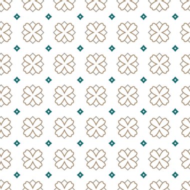 Geometrik süslemeli vektör deseni. Kusursuz tasarım dokusu.