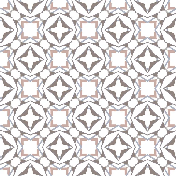 Geometrisches Ornamentales Vektormuster Nahtlose Design Textur — Stockvektor