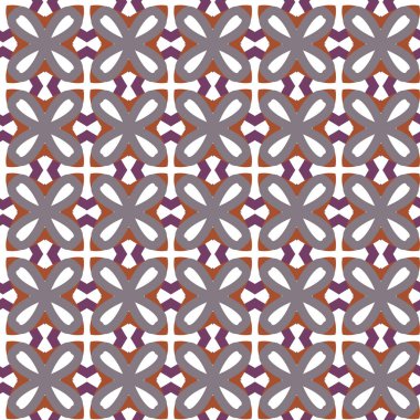 geometrik süsleme biçiminde kusursuz vektör deseni