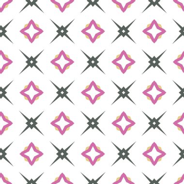 geometrik süsleme biçiminde kusursuz vektör deseni