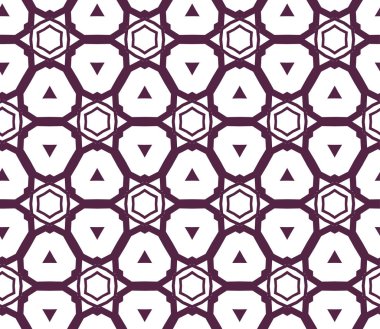 geometrik süsleme biçiminde kusursuz vektör deseni