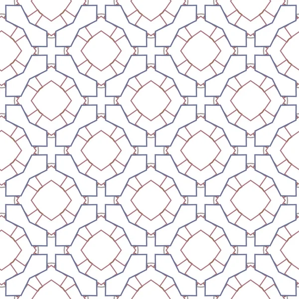 Motif Vectoriel Sans Couture Dans Style Ornemental Géométrique — Image vectorielle