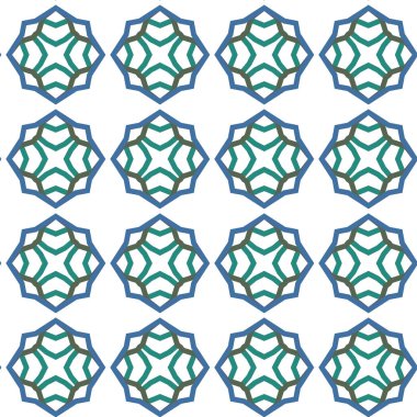 Geometrik süslemeli vektör deseni. Kusursuz tasarım dokusu.