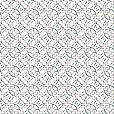 Kusursuz Vektör Deseni. Geometrik Süsleme Biçiminde Arkaplan DokusuName.