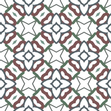 Kusursuz Vektör Deseni. Geometrik Süsleme Biçiminde Arkaplan DokusuName.