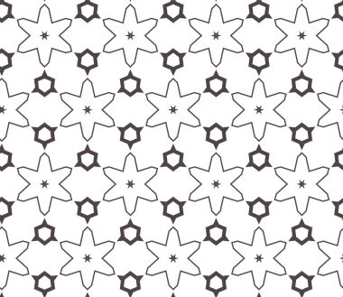 Geometrik süslemeli vektör deseni. Kusursuz tasarım dokusu.