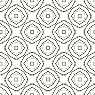Geometrik süslemeli vektör deseni. Kusursuz tasarım dokusu.