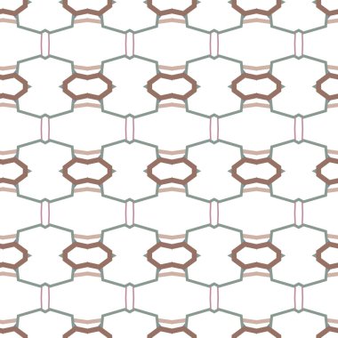 Geometrik süslemeli vektör deseni. Kusursuz tasarım dokusu.
